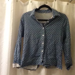 Denim button up